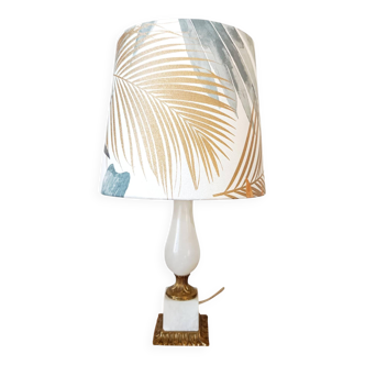 Lampe albâtre et bronze doré