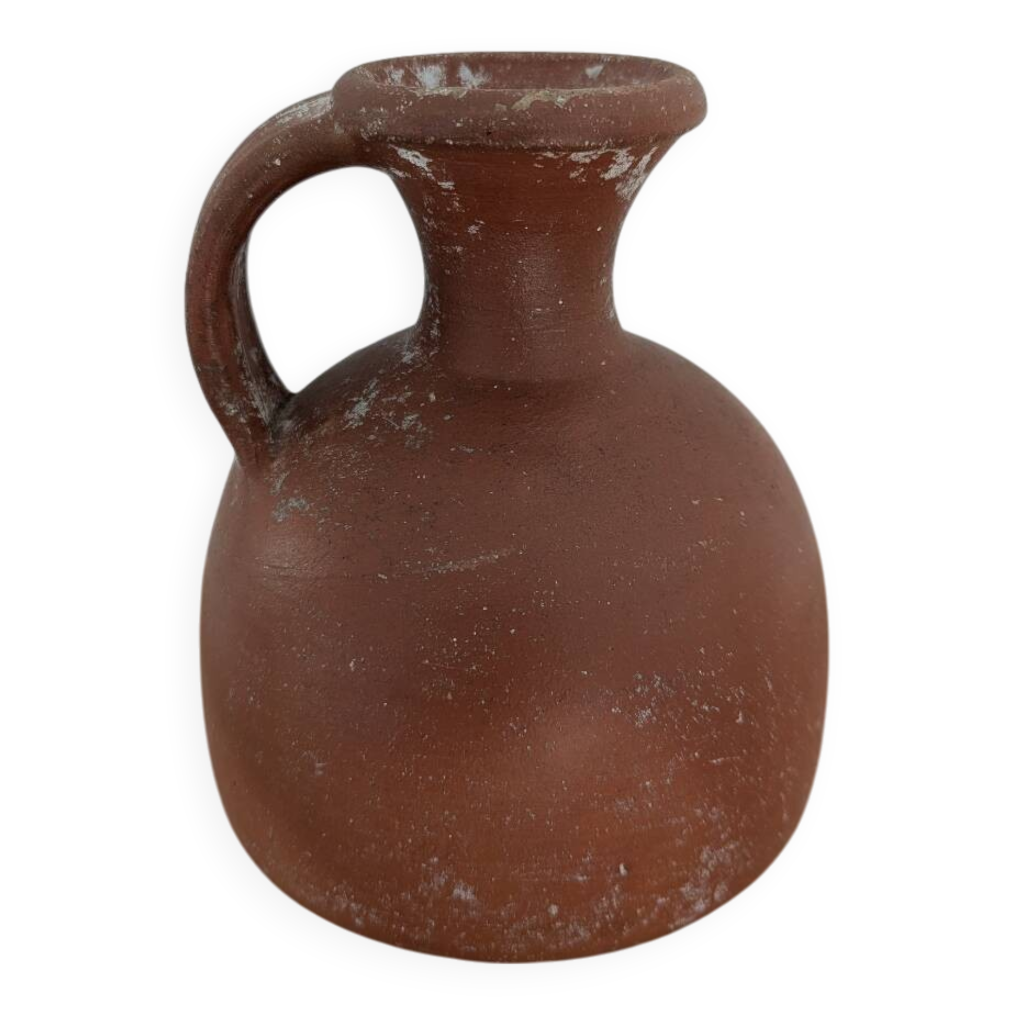 Terracotta amphora vase