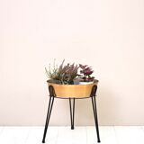 Vintage metal planter