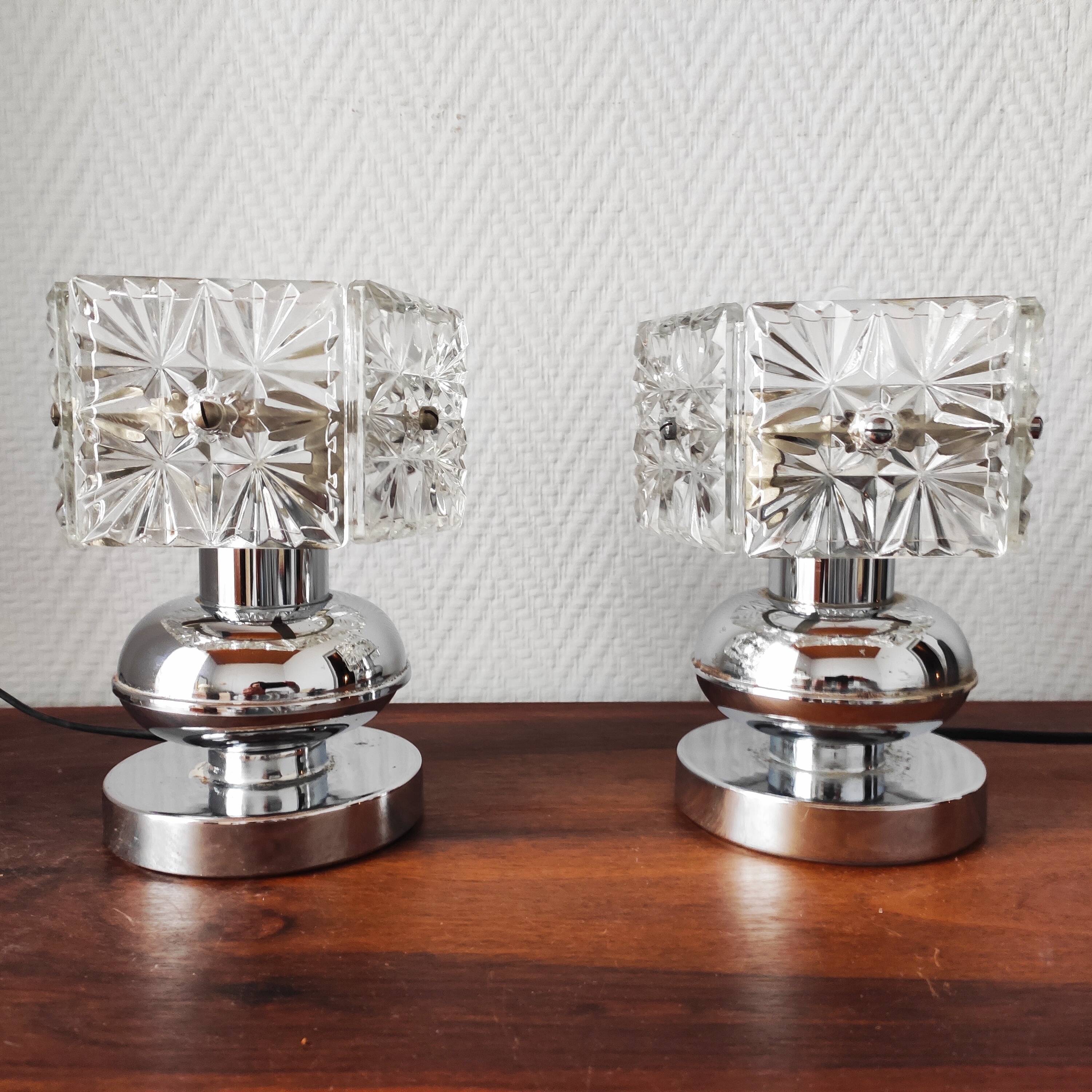 Pair of Vintage 1970s Lamps