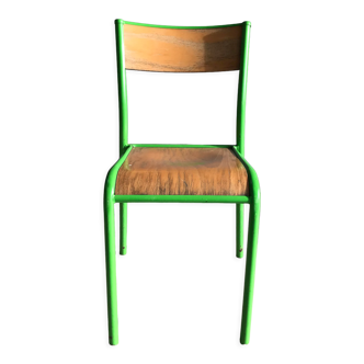 School chair apple green base