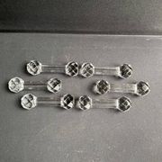6 Baccarat knife holders