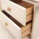 Pair of cream lacquered bedside tables by Pierre Cardin, 1980