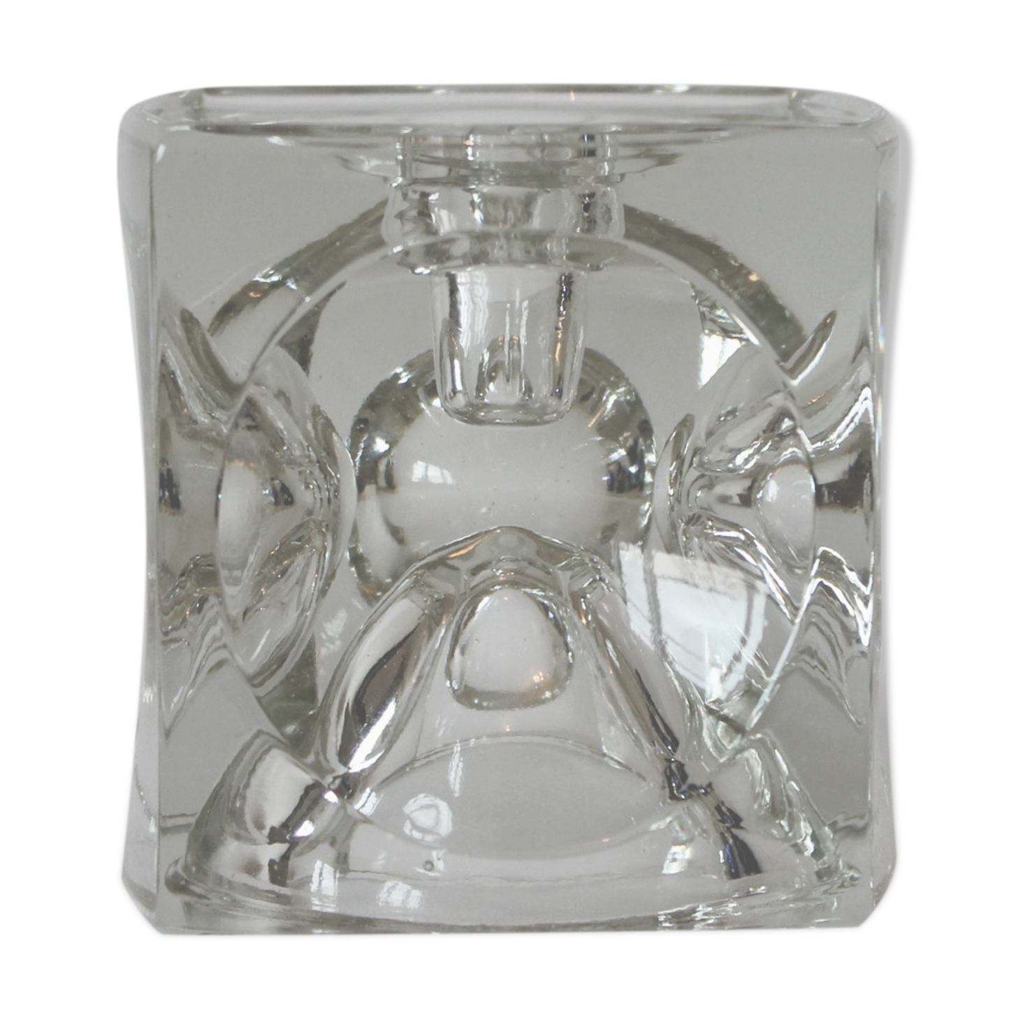 Reversible Bohemian crystal photophore - 60s or 70s