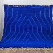Tapis azilal bleu en laine 250cmx150cm