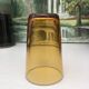 set of 4 amber yellow glasses from the 70s, signed France