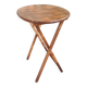Oval teak wooden folding boat table 1970 Wooden side table sold individually