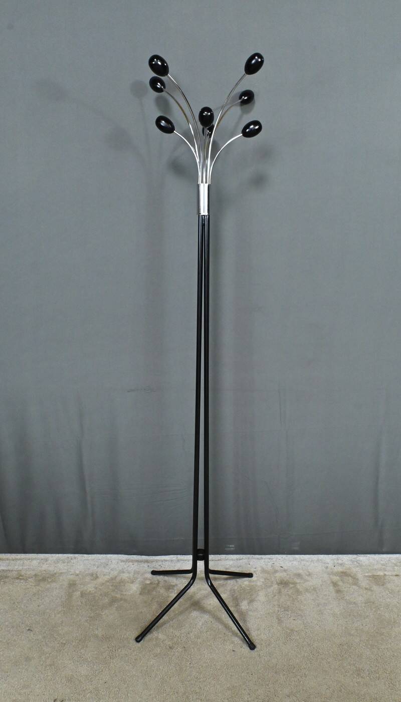 Coat rack in lacquered metal, italian design – 1960