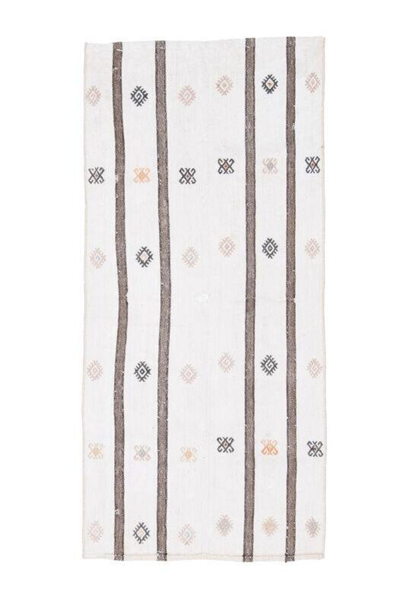 Flat vintage kilim hallway rug