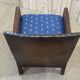 Club armchair art deco era leather and fabric cushion
