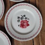 Lot n°2 de 6 assiettes à dessert Germaine de Badonviller