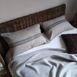 Taie d'oreiller/coussin 100% lin européen