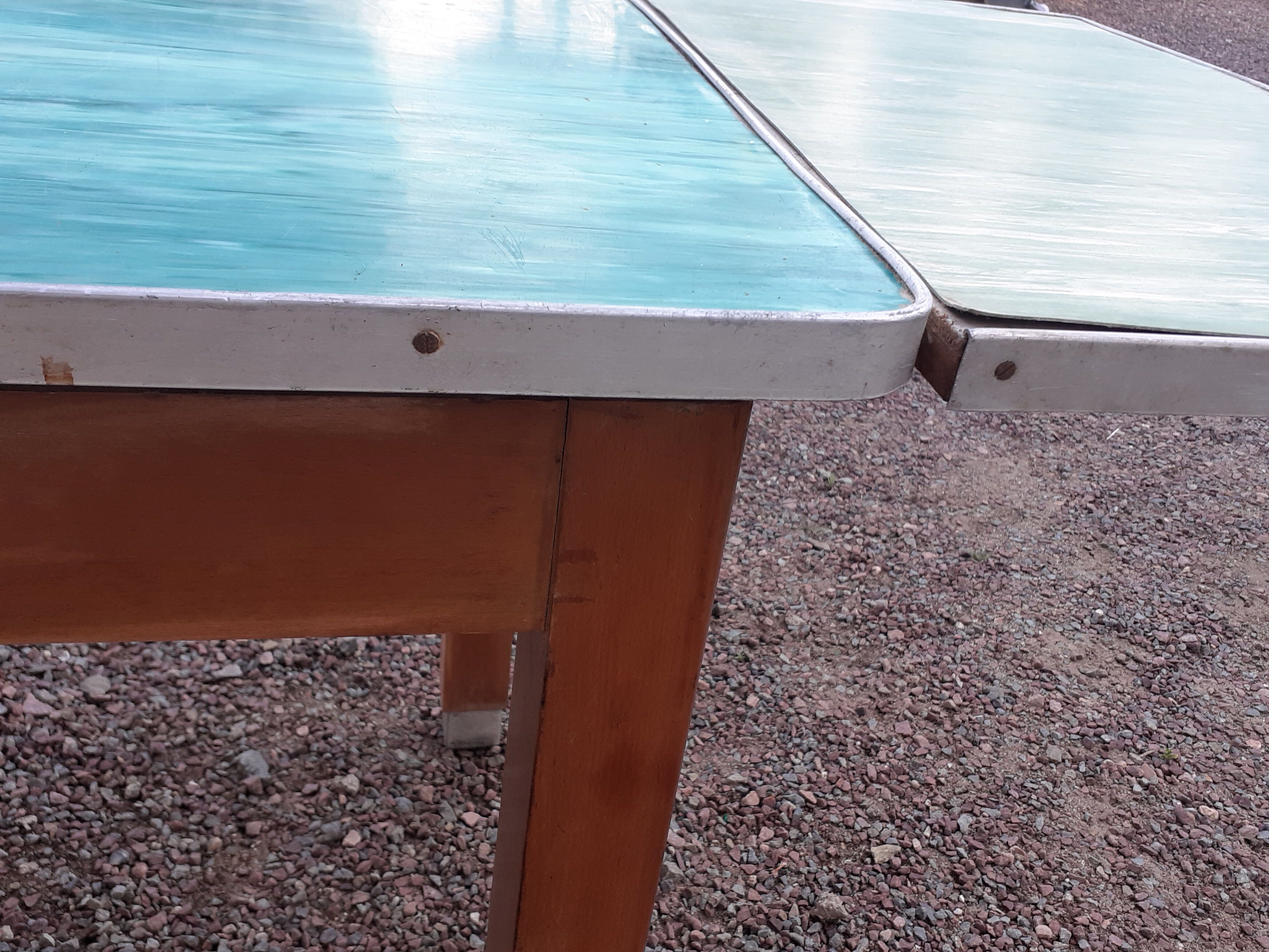 Vintage wooden formica kitchen table