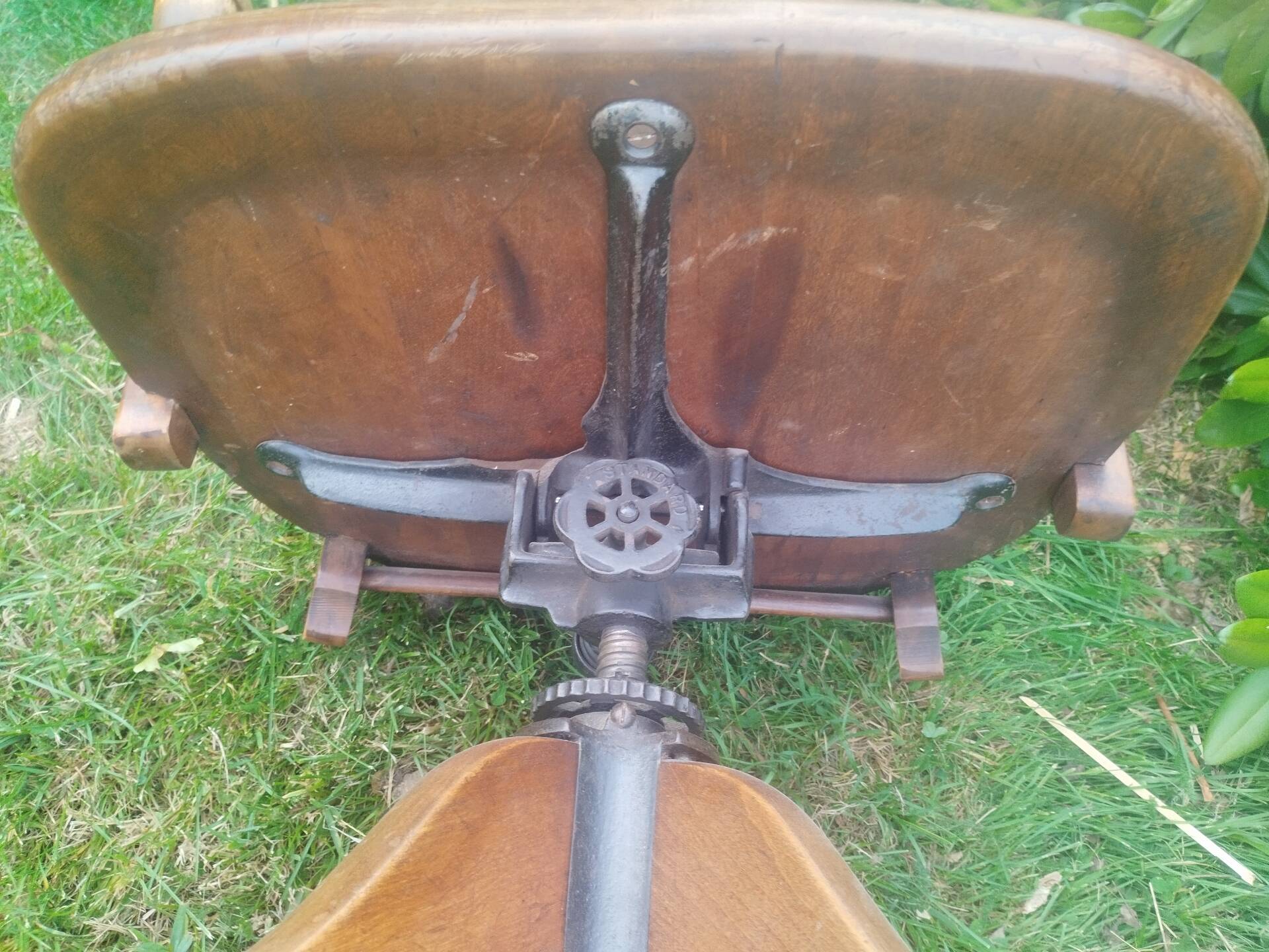 Fauteuil de bureau américain ancien vintage