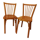 Pair of Baumann bistro chairs