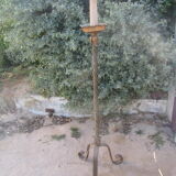 Wrought iron floor lamp from the 40s