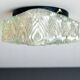 Square glass flush mounted wall or ceiling light