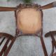 6 bistro chairs, pattern on the seat