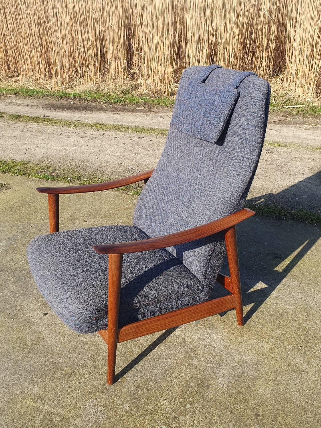 Vintage Norwegian design chair Combi Star Arnt lande Stokke recliner