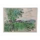 Raoul DUFY: View of the tree on the plains, Lithograph
