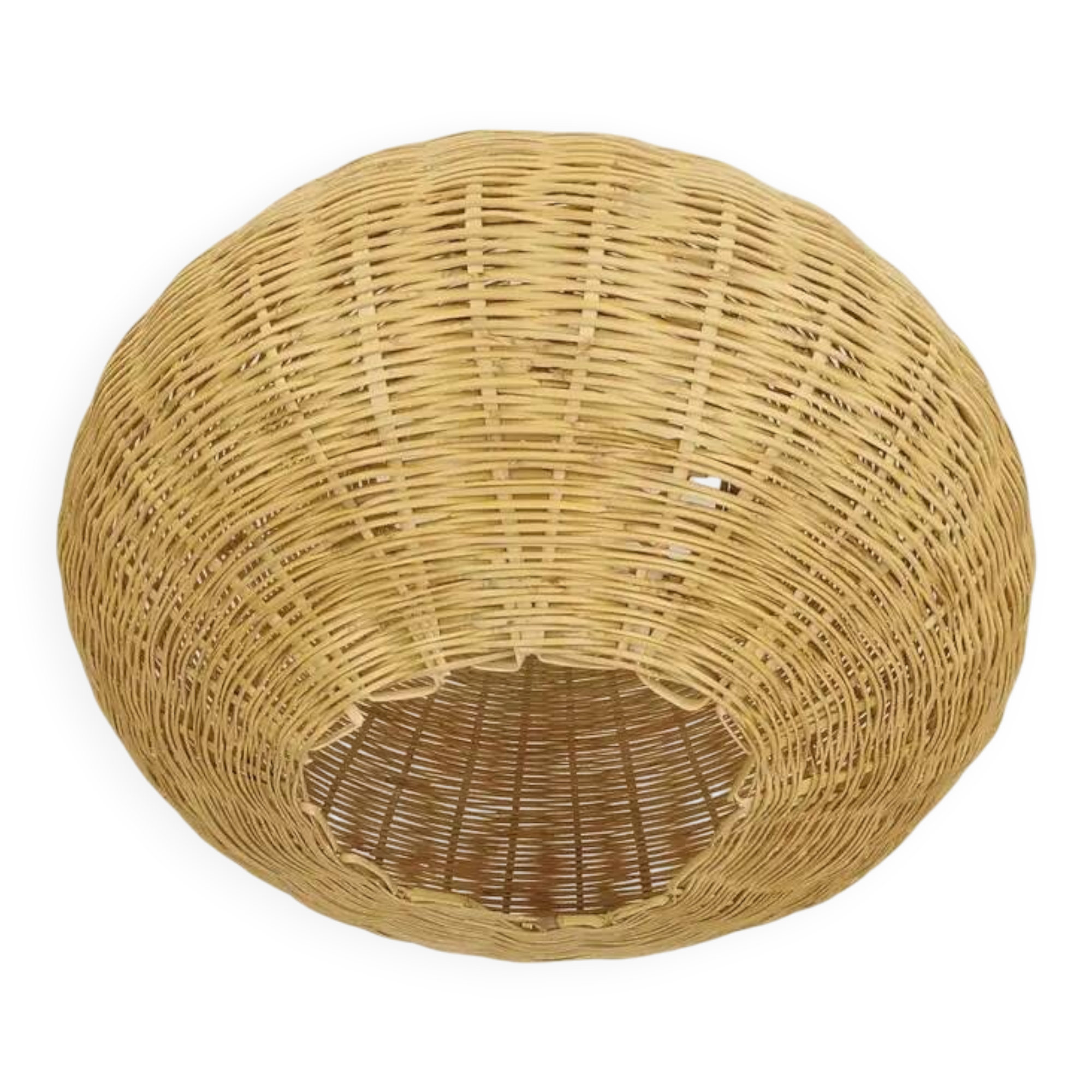 Suspension Gabrielle en rotin tressé – 60×30 cm – fabrication artisanale marocaine