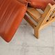 Pair of armchairs and ottoman by Tage Poulsen, Denmark, 1970s