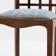 Paul T. Frankl pair of wavy walnut and mohair velvet chairs 1933