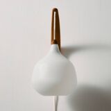 MK10987 Teak and glass wall lamp by Uno & Östen Kristiansson for Luxus