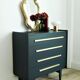 Commode vintage bleu profond
