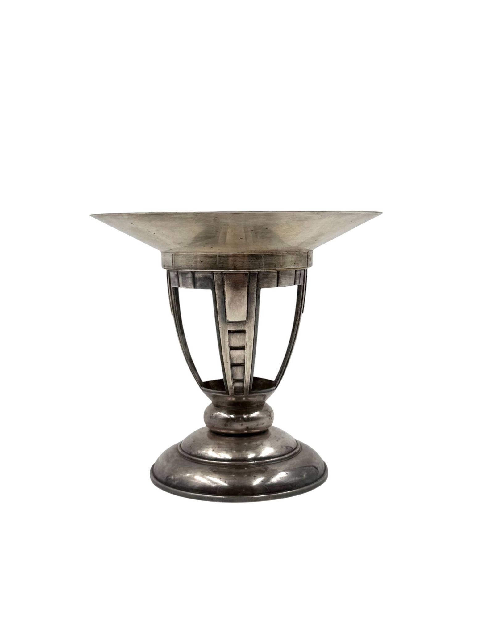 Art Deco silver-plated coup / vide poche, France 1940s