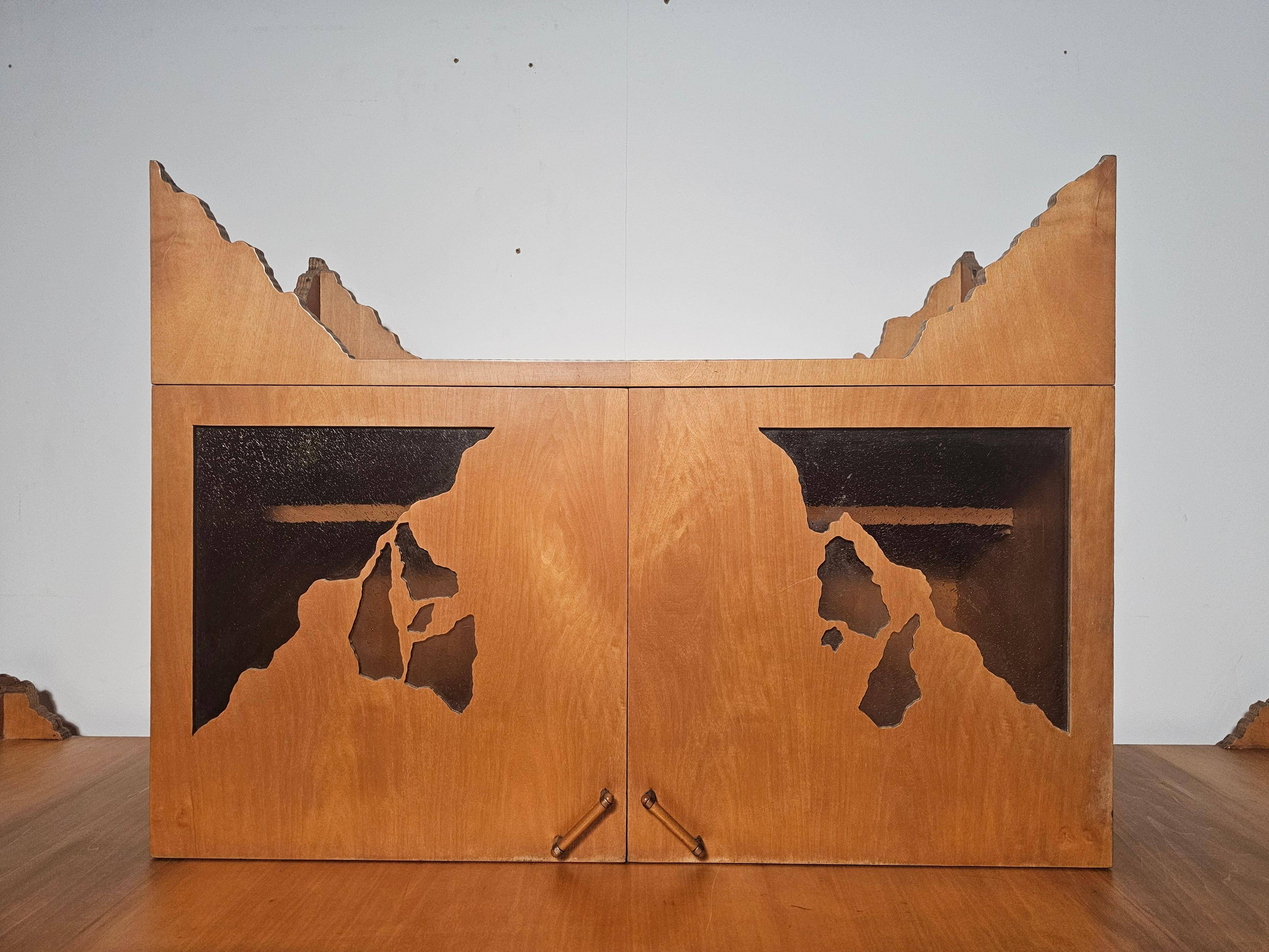 Buffet Breccia designed by Ugo La Pietra, Italy, 1980s