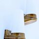 Pair of wall sconces "Bernadotte" model 6080 in ochre porcelain by Sigvard Bernadotte for Ifö - 1960