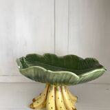 Banana majolica serving dish