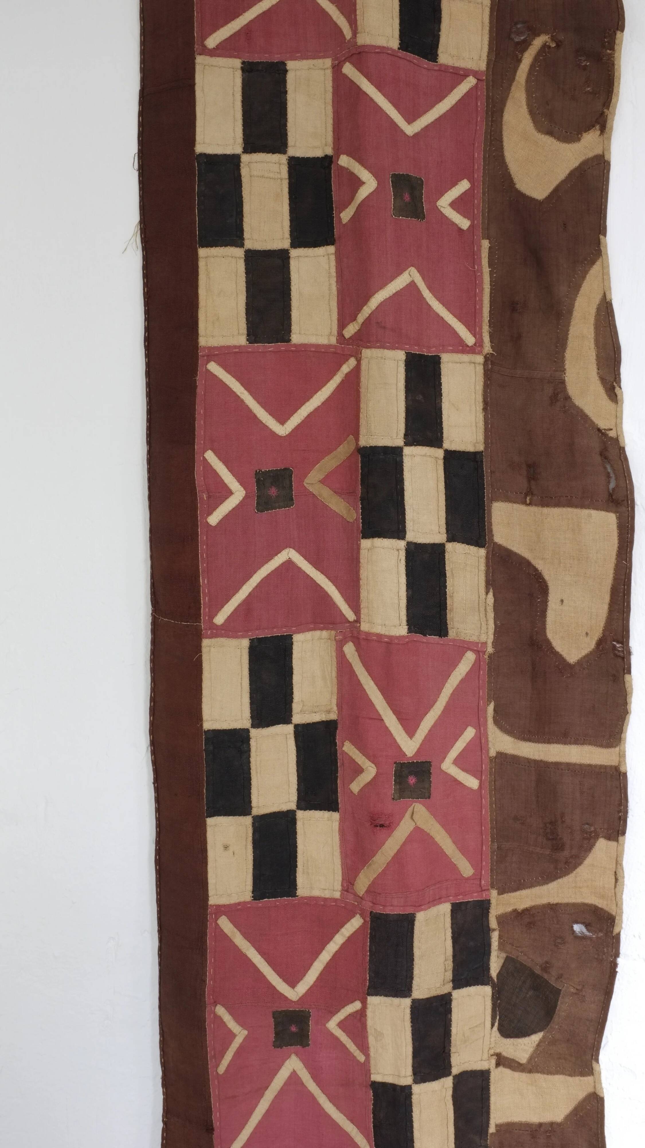 Tapisserie murale en tissu à carreaux | Afrique | milieu du siècle