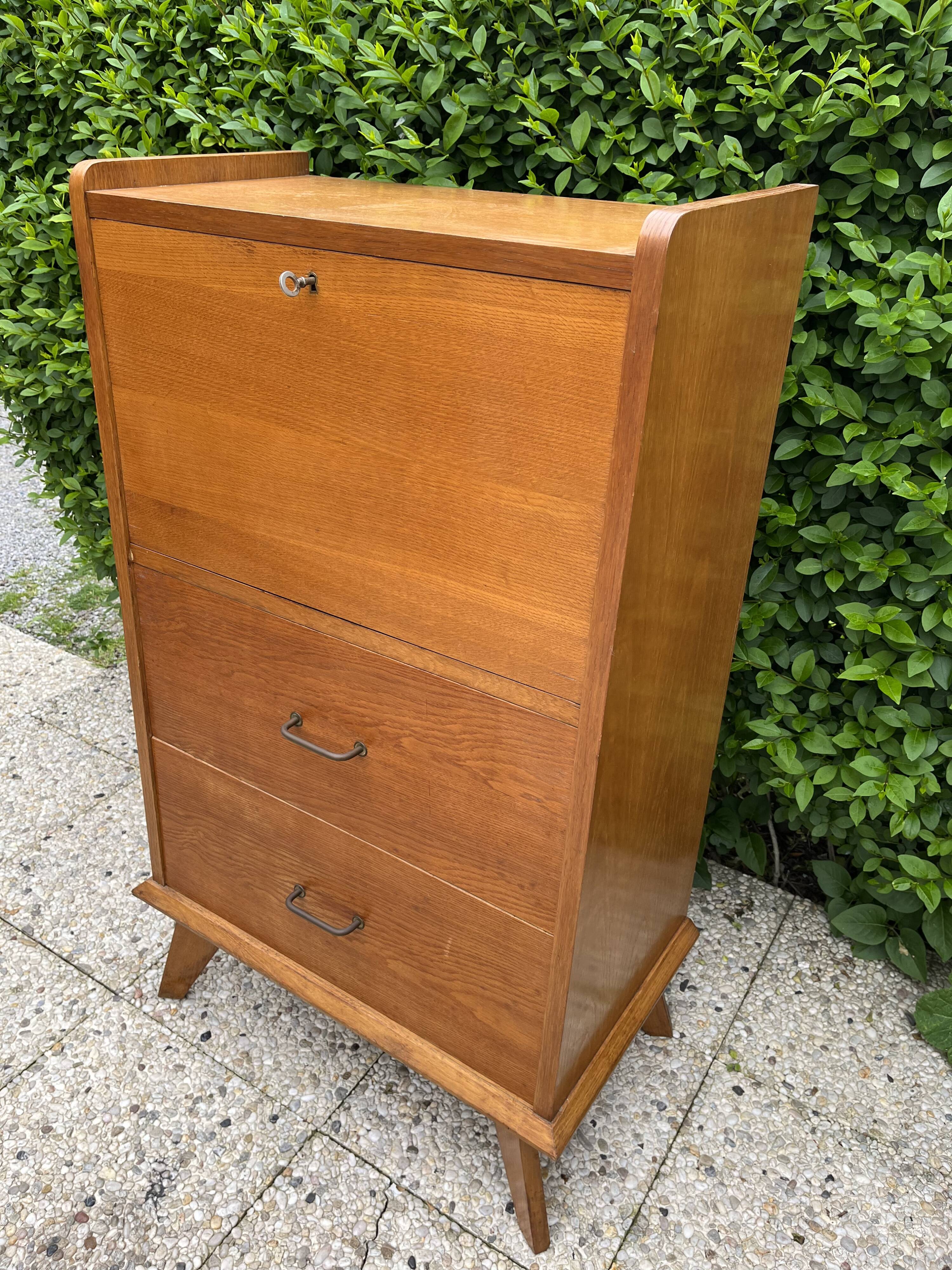 Vintage chest of drawers compass feet