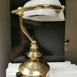 Small vintage desk lamp reading notary style