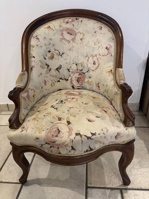 Fauteuil - Crapaud - Chauffeuse gondole Napoléon III