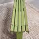 Vintage wooden bench grass green garden bench 140 cm