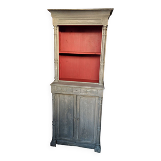 Small gray cabinet 1 body / red interior