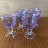 Set 6 handmade blown glasses. Maginific!!!