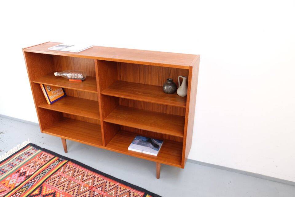 Buffet/étagère en teck Hundevad style rétro vintage années 60-70