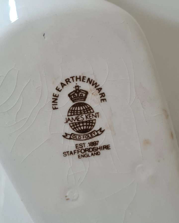 Antique pie dish in English earthenware