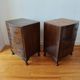 Paire de petites commodes anglaises style Queen Anne – années 1950