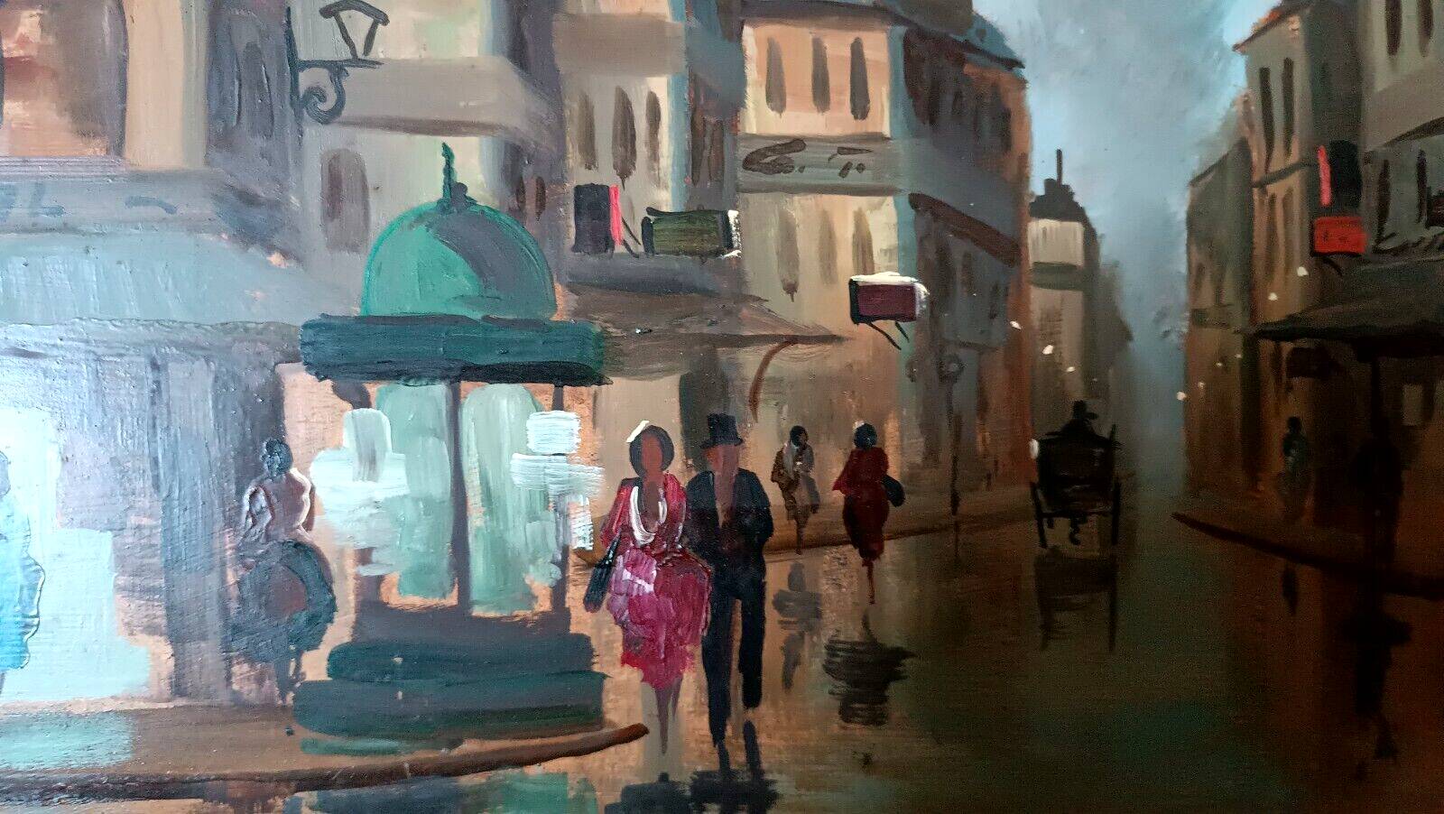 Figure painting domenico seloski (1924-1981) post-macchiaiolo