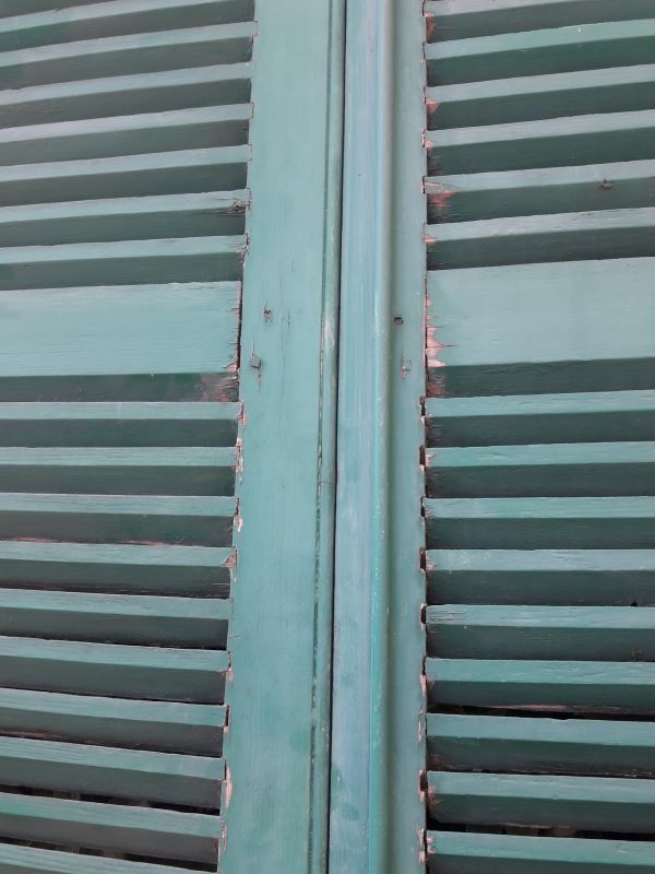 Pair of louvered shutters H220xW120cm