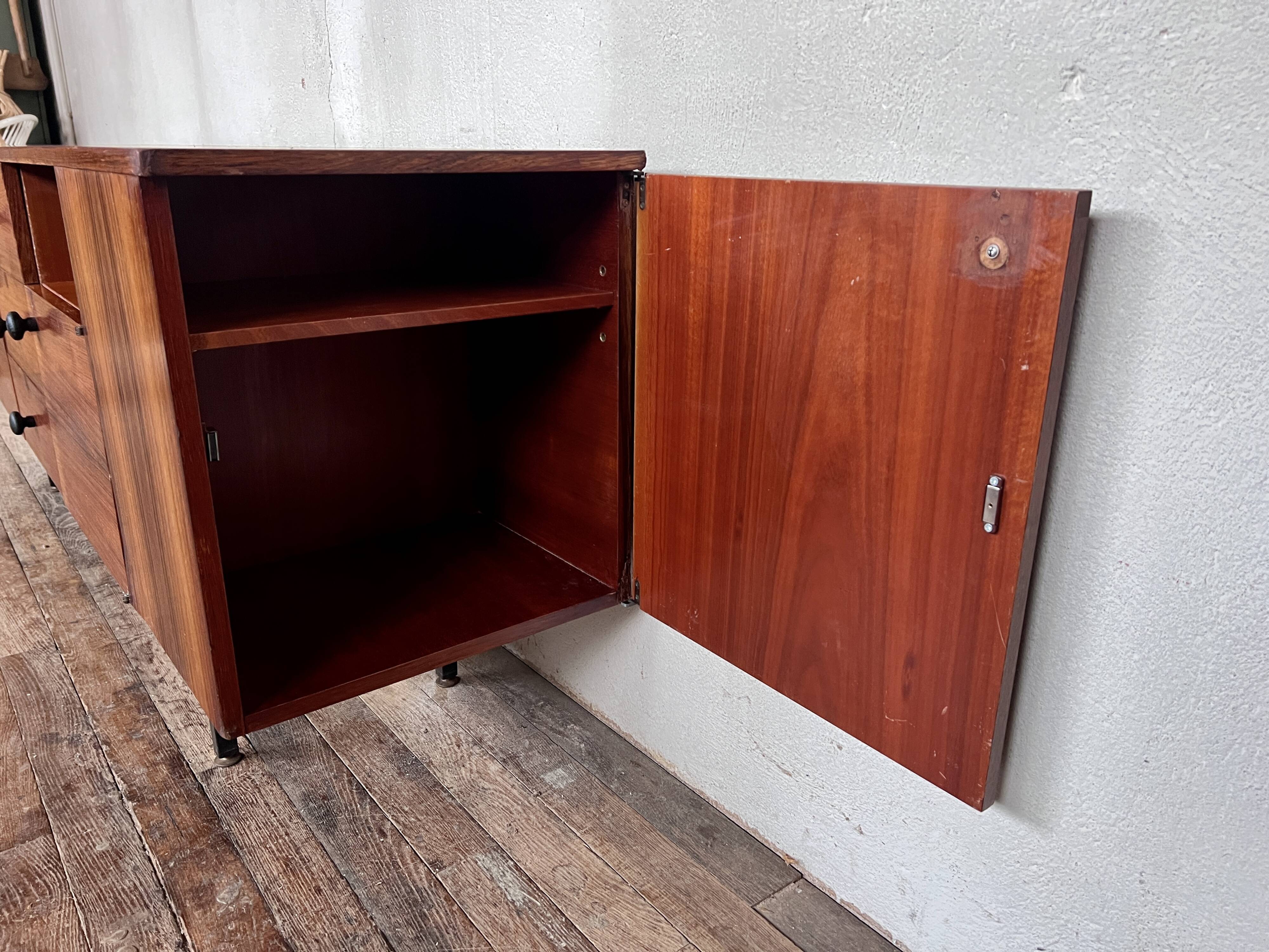 Vintage sideboard TV/hifi cabinet in rosewood 1960s