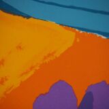 Pierre Ambrogiani: Village on the Hill, Original Signed Lithograph