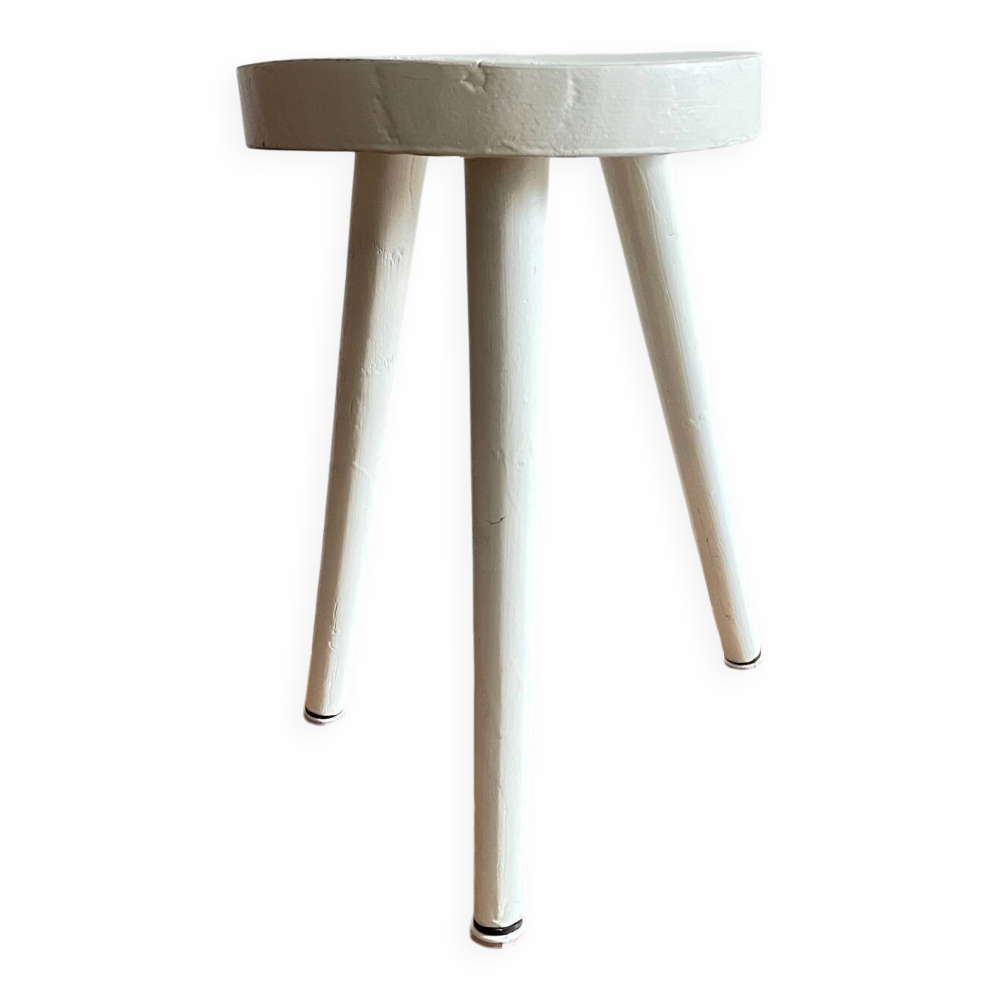 Vintage wooden tripod stool