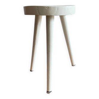 Vintage wooden tripod stool