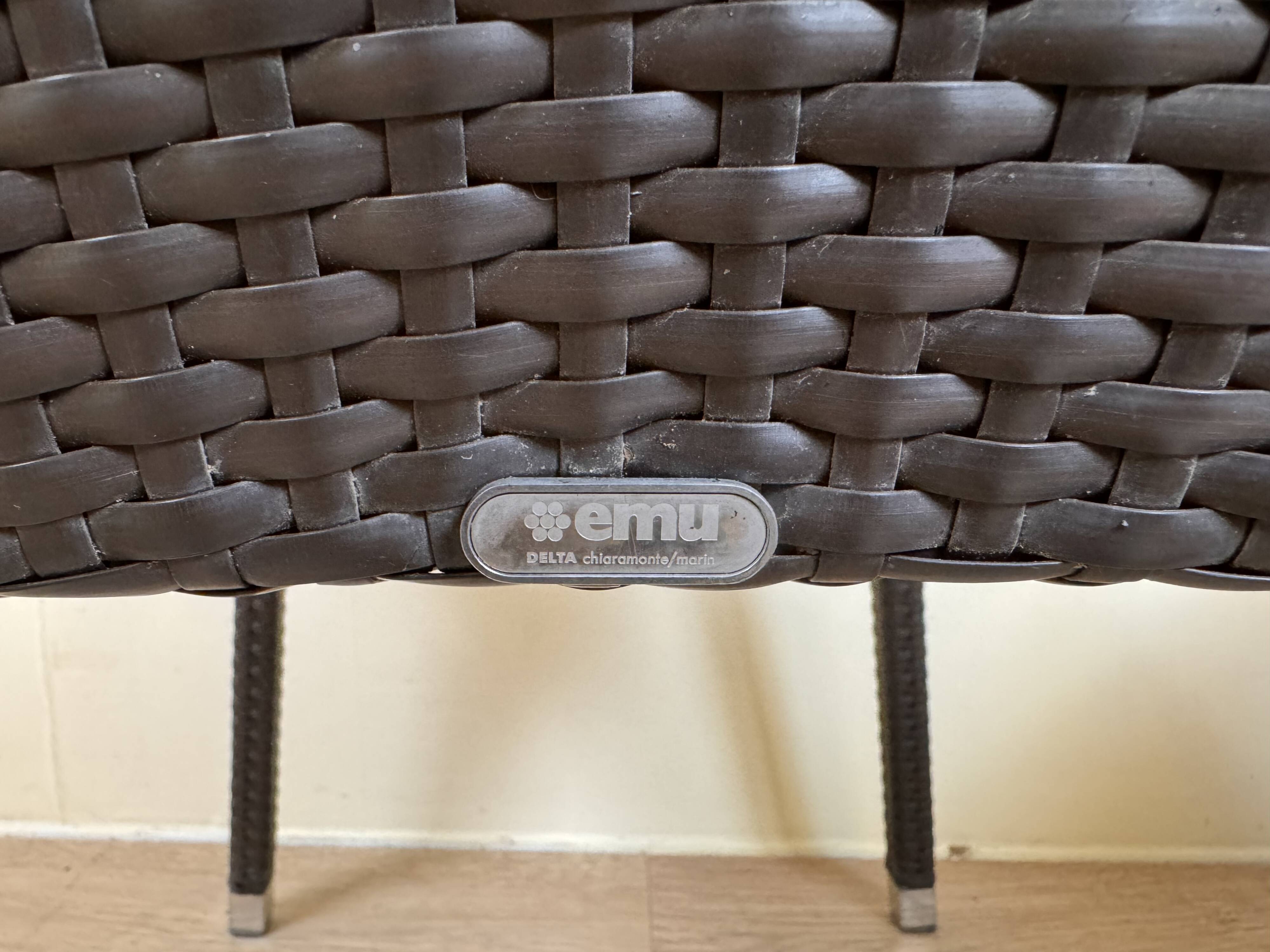 Paire de fauteuils emu modèle nilo design de chiaramonte et marin circa 2000 (encore édités)